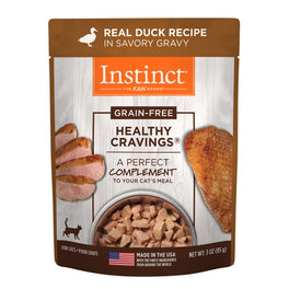 9% OFF: Instinct Healthy Cravings Real Duck Recipe In Savoury Gravy Grain-Free Wet Cat Food Topper 3oz - Kohepets