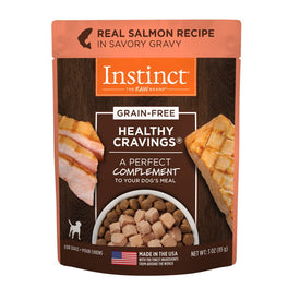 9% OFF: Instinct Healthy Cravings Real Salmon Recipe Grain-Free Wet Dog Food Topper 3oz - Kohepets