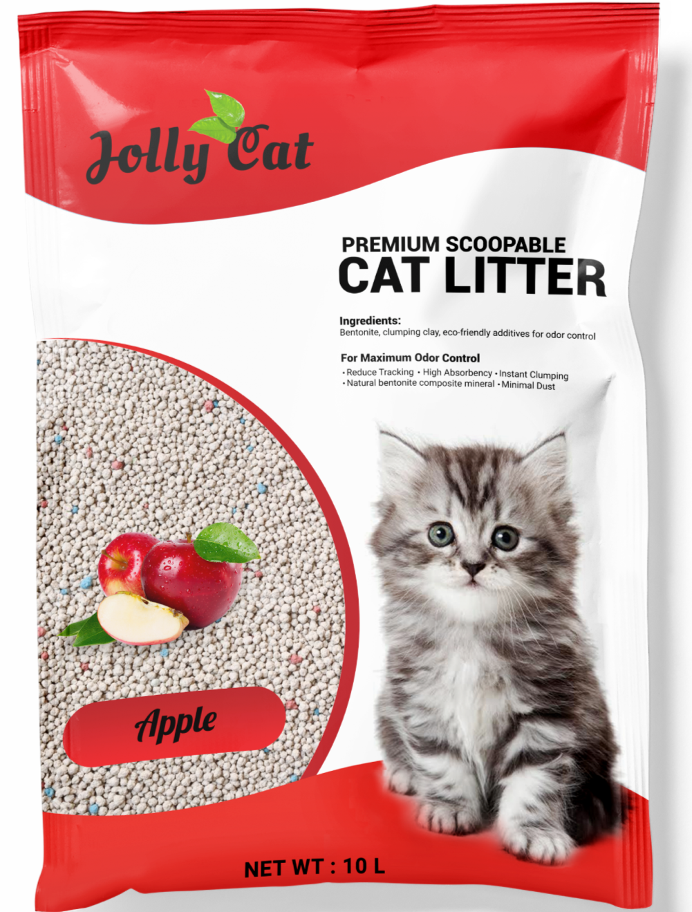 Jollycat Apple Cat Litter 10L - Kohepets