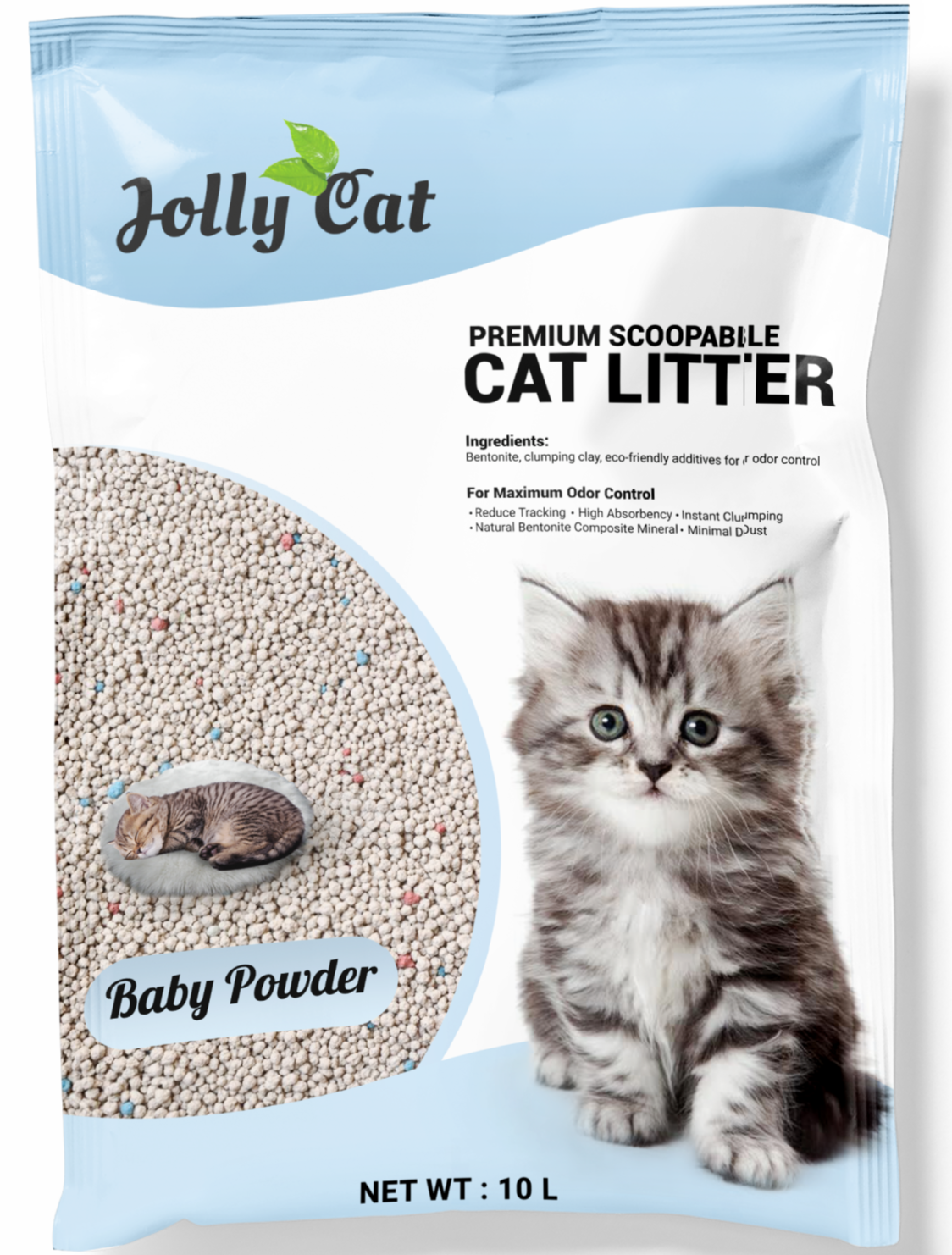 Jollycat Baby Powder Cat Litter 10L - Kohepets