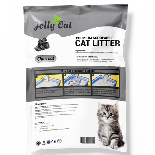 Jollycat Charcoal Cat Litter 10L - Kohepets