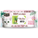 4 FOR $15: Kit Cat 5-in-1 Aloe Vera Scented Cat Wipes 80pcs