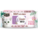 4 FOR $15: Kit Cat 5-in-1 Lavender Scented Cat Wipes 80pcs