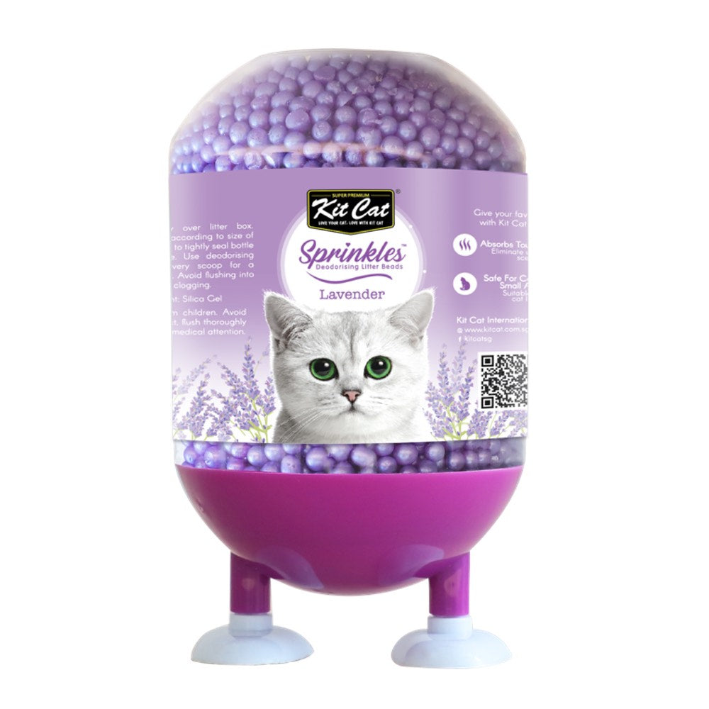 Kit Cat Sprinkles Deodorising Cat Litter Beads (Lavender) 240g Kohepets