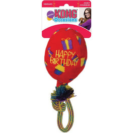 KONG Occasions Birthday Balloon Red Dog Toy - Kohepets