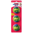 Kong Squeezz Action Blue Ball Dog Toy Medium (3 pc)