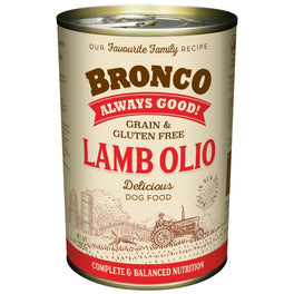 22% OFF: Bronco Lamb Olio Grain-Free Canned Dog Food 390g - Kohepets