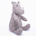 Nandog My BFF Rhino Corduroy Squeaker Plush Dog Toy - Kohepets