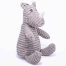 Nandog My BFF Rhino Corduroy Squeaker Plush Dog Toy