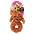 Marukan Ring Shaped Poodle With Squeaker Dog Toy - Kohepets