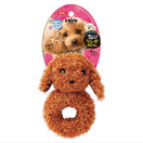 Marukan Ring Shaped Poodle With Squeaker Dog Toy
