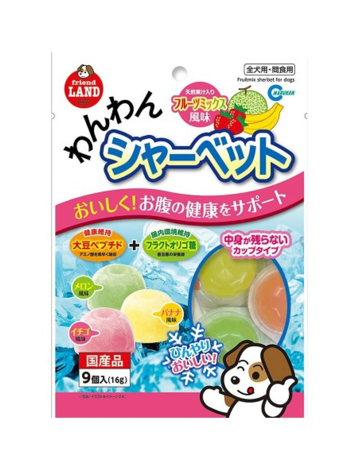 Marukan Fruits Mix Sherbet for Dogs - Kohepets