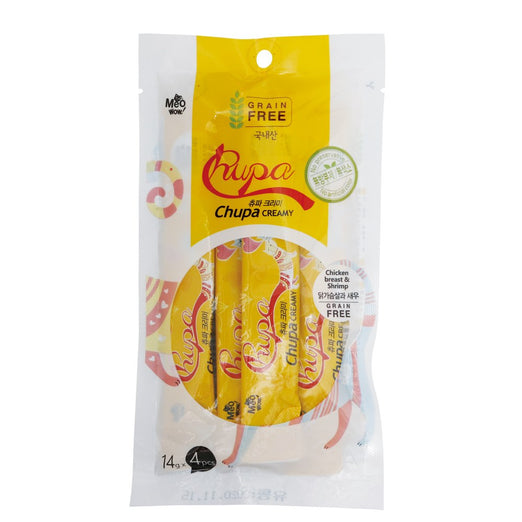 BUY 2 GET 1 FREE: MeoWow Chupa Creamy Chicken Breast & Shrimp Liquid Cat Treats 56g - Kohepets