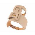 Moshiqa Bijou Leather Dog Harness (Dark Beige) - Kohepets
