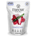 40% OFF: MEOW Beef & Hoki Grain-Free Freeze Dried Raw Cat Treats 50g - Kohepets
