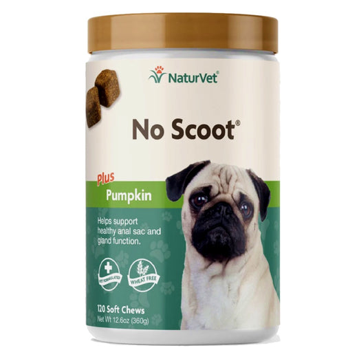 NaturVet No Scoot for Dogs Plus Pumpkin Soft Chew 120 counts