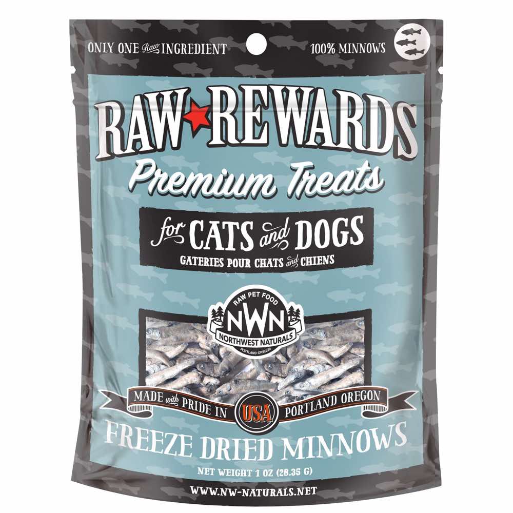 Northwest Naturals Raw Rewards Minnows Freeze-Dried Dog & Cat Treats 1oz - Kohepets