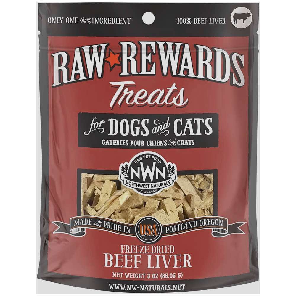 Northwest Naturals Raw Rewards Beef Liver Freeze-Dried Dog & Cat Treats