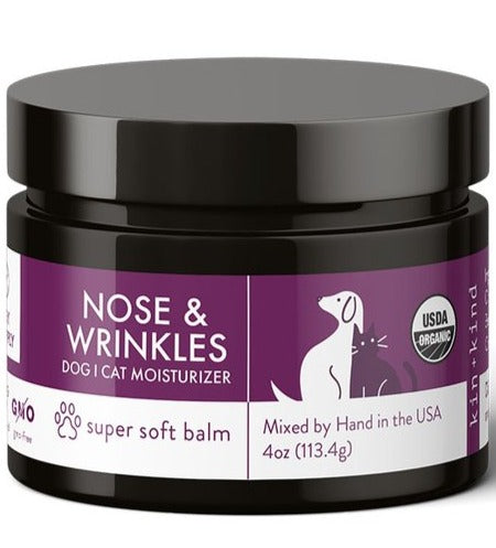 Kin+Kind Nose & Wrinkles Dog & Cat Skin Balm 4oz - Kohepets