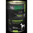 Nutripe Pure Kangaroo & Green Lamb Tripe Canned Dog Food 390g