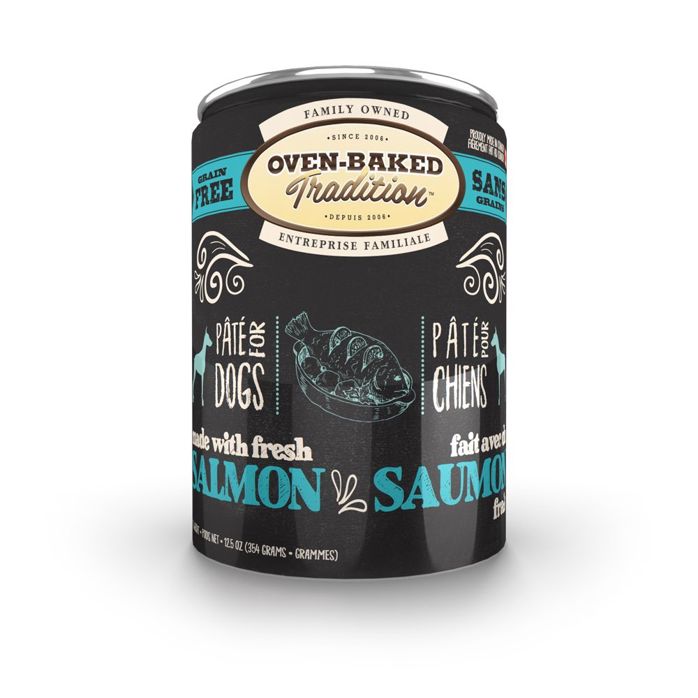 Oven-Baked Tradition Salmon Pate Grain-Free Canned Dog Food 12.5oz - Kohepets