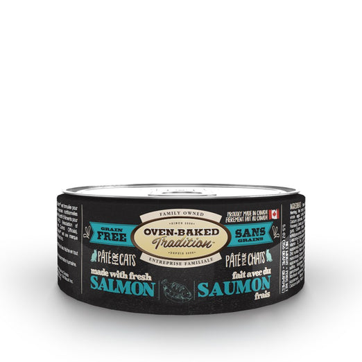 Oven-Baked Tradition Salmon Pate Grain-Free Canned Cat Food 5.5oz - Kohepets