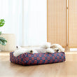Ohpopdog Heritage Microbeads Dog Bed (Baba Navy 150) - Kohepets