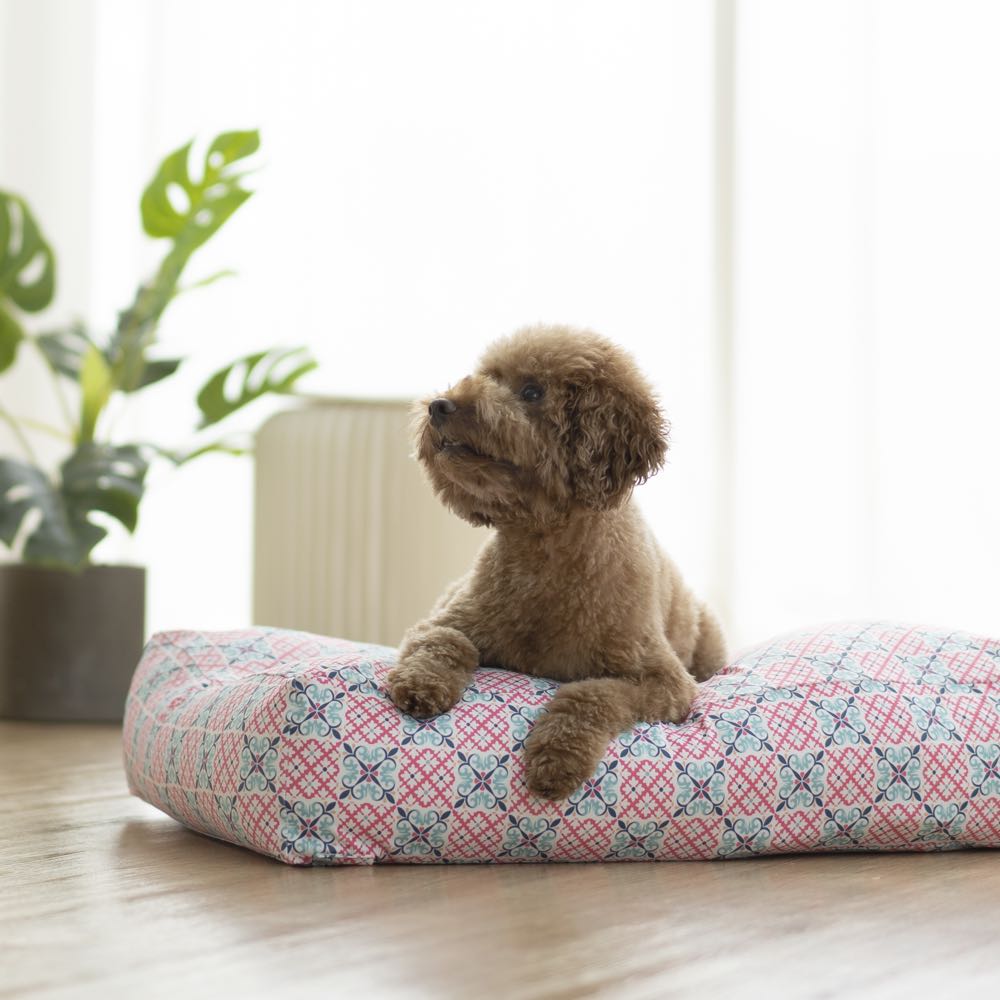 Ohpopdog Heritage Microbeads Dog Bed (Bibik Pink 14) - Kohepets