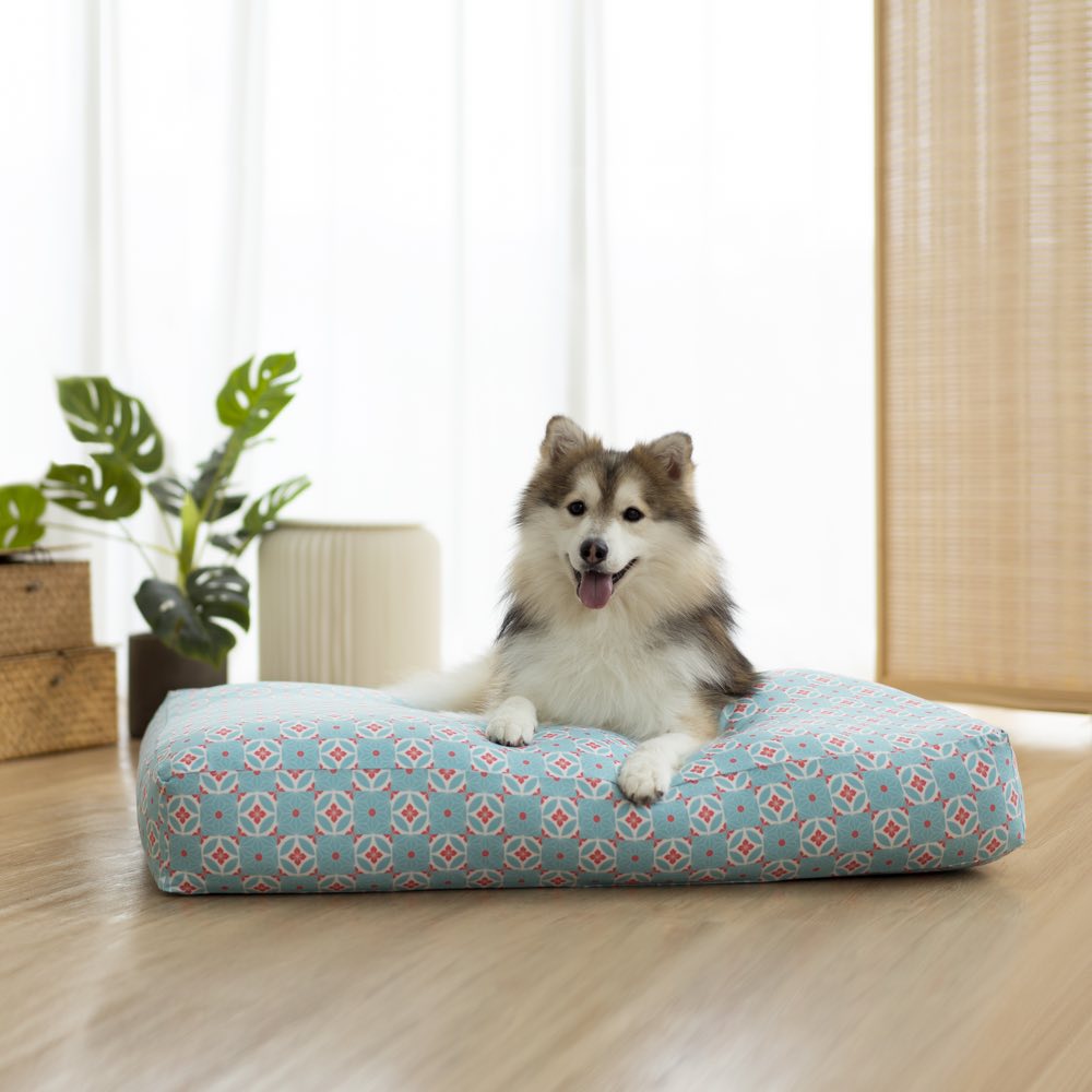 Ohpopdog Heritage Microbeads Dog Bed (Straits Mint 17) - Kohepets