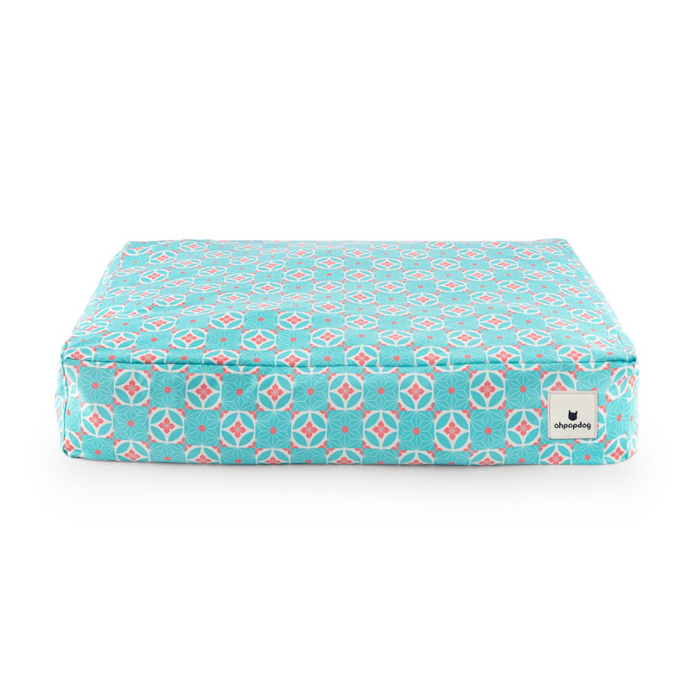 Ohpopdog Heritage Microbeads Dog Bed (Straits Mint 17) - Kohepets