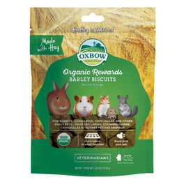 Oxbow Organic Barley Biscuit For Small Animals 75g - Kohepets