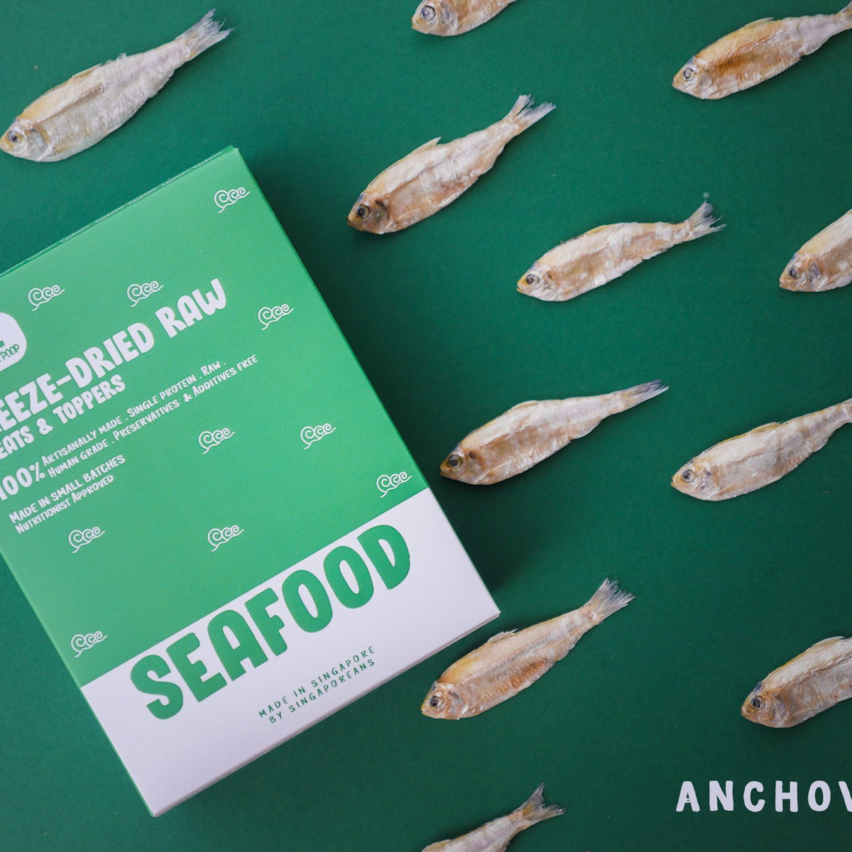 Revival Seafood Anchovies FreezeDried Raw Treats For Cats & Dogs