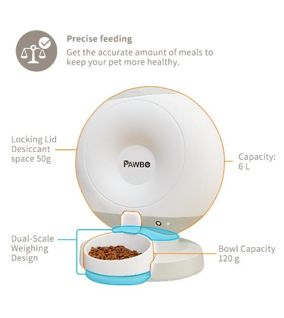 Pawbo Crunchy Smart Pet Food Dispenser - Kohepets