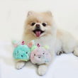 Hey Cuzzies Pawty Mochi Plush Dog Toy