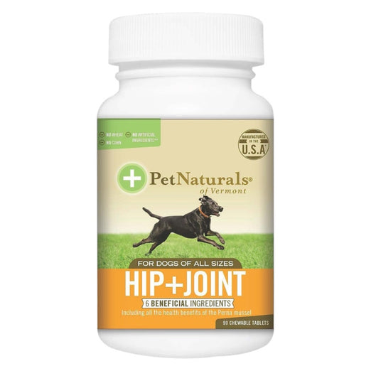 25% OFF: Pet Naturals of Vermont Hip + Joint Glucosamine with MSM & Chondroitin for Dogs 90 Tabs - Kohepets