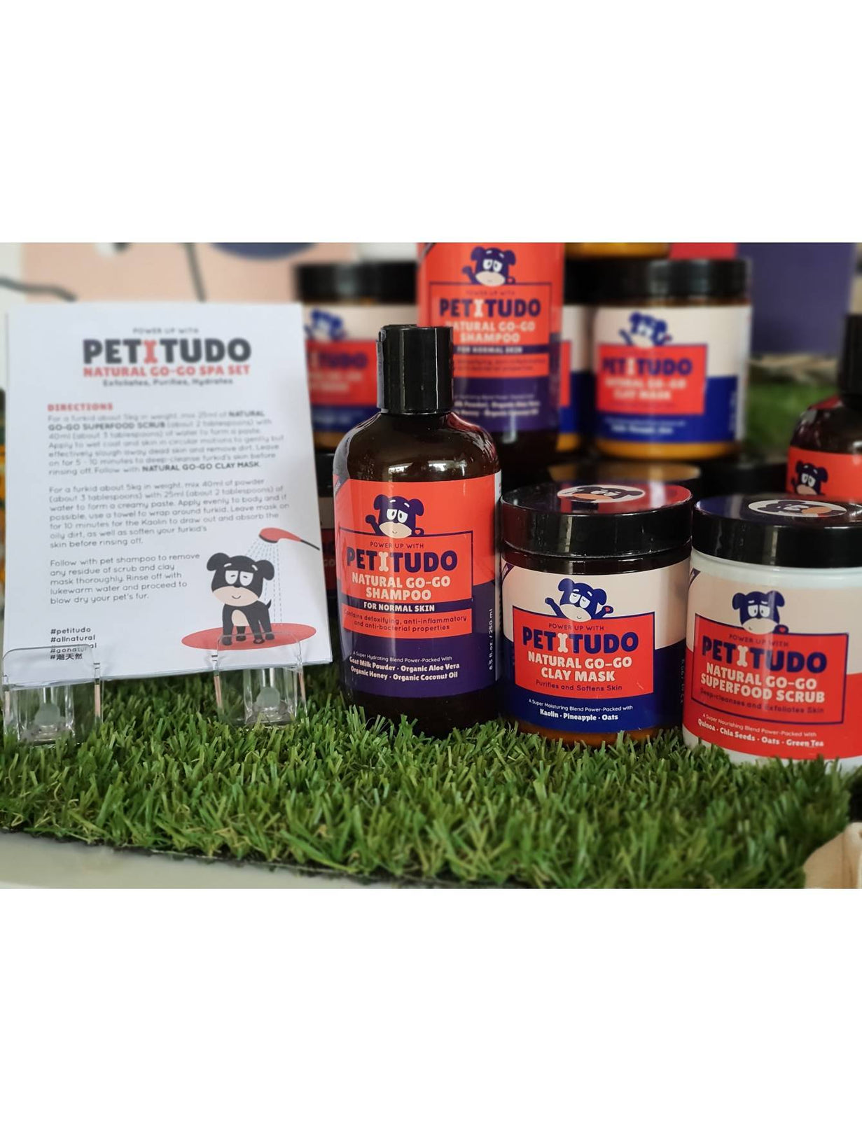 Petitudo Natural Go-Go Spa Kit with Shampoo for Dogs - Kohepets