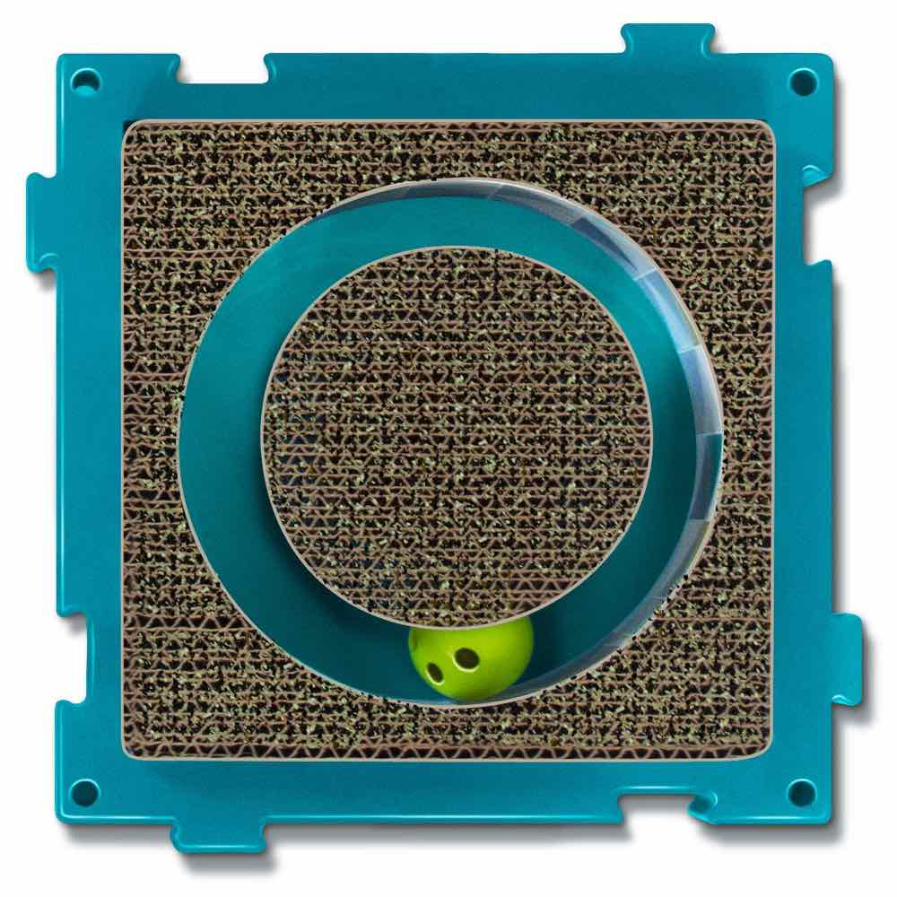 Petstages Puzzle Scratch Ball Chase Scratcher Cat Toy - Kohepets