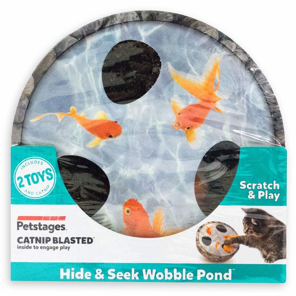 17% OFF: Petstages Hide & Seek Wobble Pond Catnip Blasted Interactive Cat Toy - Kohepets