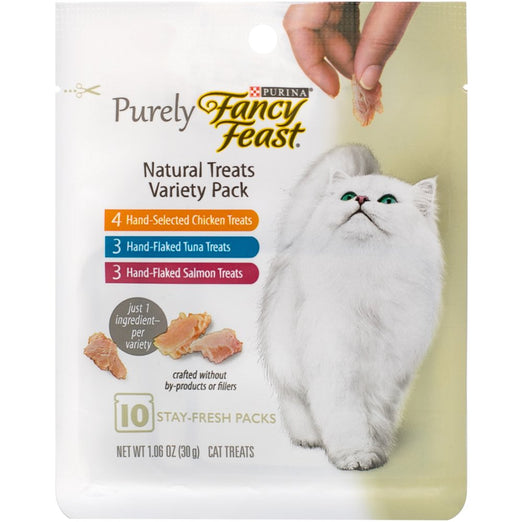 10% OFF: Fancy Feast Purely Natural Variety Pack Cat Treats 30g - Kohepets