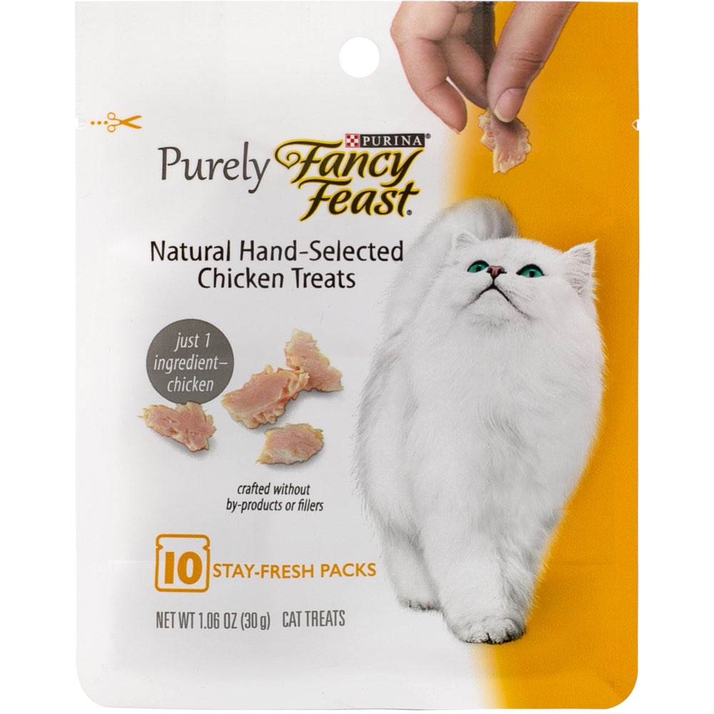 25% OFF (Exp Mar 21): Fancy Feast Purely Natural Hand-Selected Chicken Cat Treats 30g - Kohepets