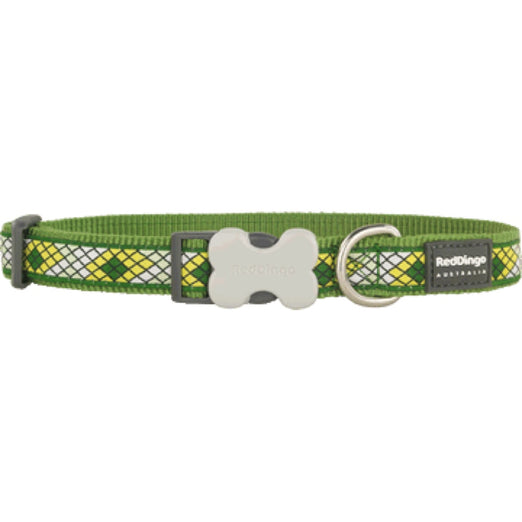 Red Dingo Monty Dog Collar (Green) - Kohepets