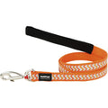Red Dingo Reflective Ziggy Fixed Length Lead Dog Leash (Orange) - Kohepets