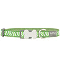 Red Dingo Reflective Ziggy Dog Collar (Lime Green)