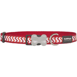Red Dingo Reflective Ziggy Dog Collar (Red) - Kohepets