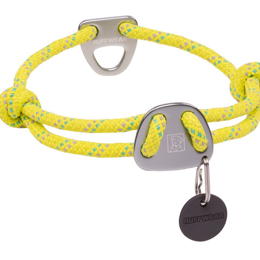 Ruffwear Knot-a-Collar Reflective Adjustable Rope Dog Collar (Lichen Green) - Kohepets