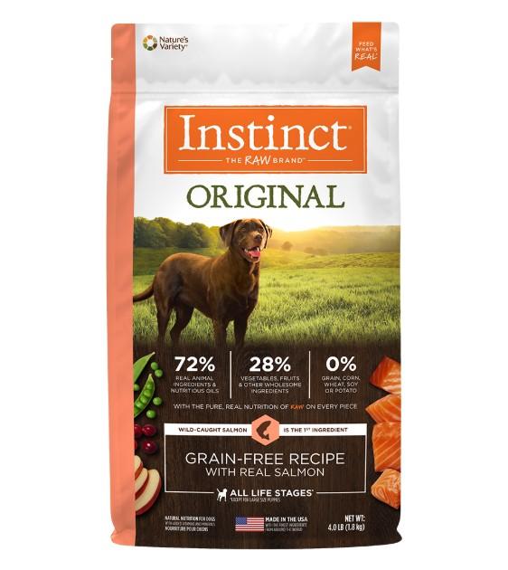 17% OFF 4lb (Exp May 21): Instinct Original Real Salmon Grain-Free Dry Dog Food - Kohepets