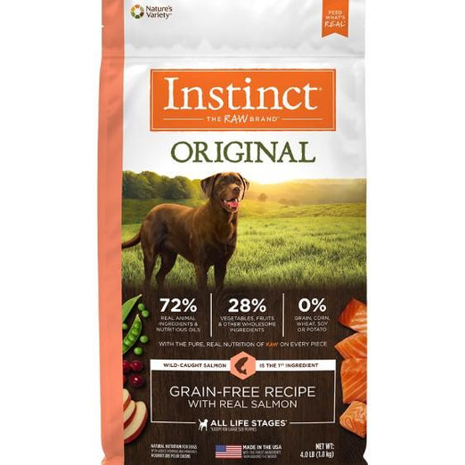 17% OFF 4lb (Exp May 21): Instinct Original Real Salmon Grain-Free Dry Dog Food - Kohepets