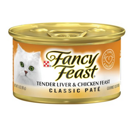 Fancy Feast Classic Pate Tender Liver & Chicken Feast Canned Cat Food 85g