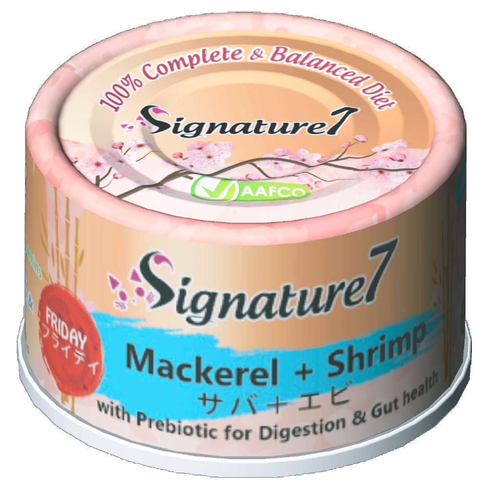 Signature7 Friday Mackerel & Shrimp Cat Canned Food | Kohepets