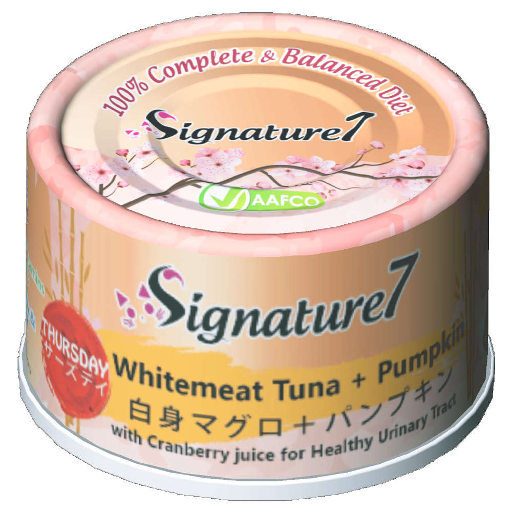Signature7 Thursday Whitemeat Tuna & Pumpkin Cat Canned Food 2.5oz - Kohepets